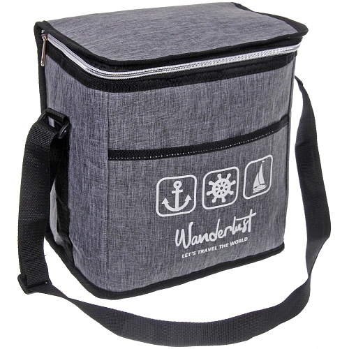 Термосумка 10 л, 24*16*24 см, M1050-1G, серый