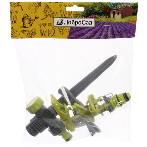 Разбрызгиватель Green на колышке импульсный 31см ДоброСад_6