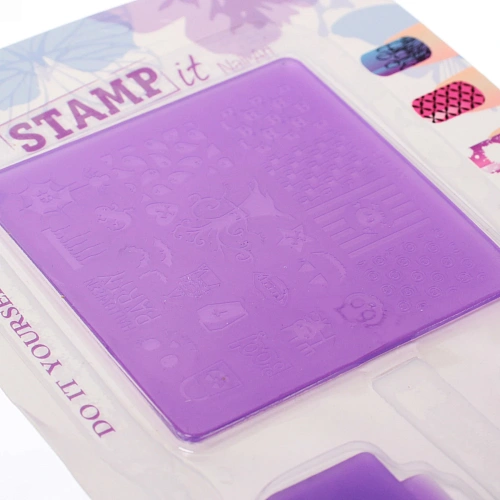 Набор для дизайна ногтей - стемпинг VivA Manicur, пластина квадрат, микс 4 цвета, 1811см_9