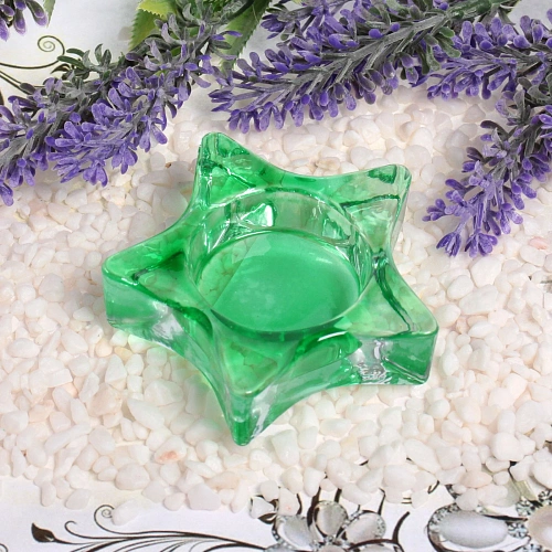 Подсвечник Tea-звезда 7,52,5см цвет зеленый_3