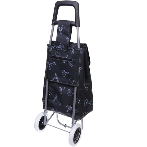 Тележка хозяйственная с сумкой (922733см, колеса 16см,грузоподъемность до 30 кг) грибы DC308_5