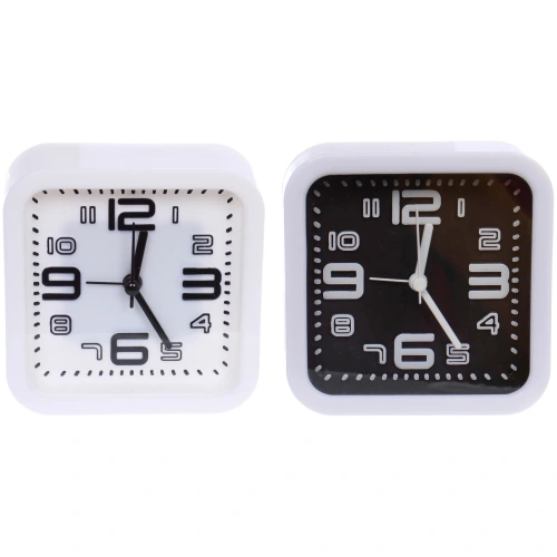 Будильник "Брук" 10*10*4,3см, микс цветов