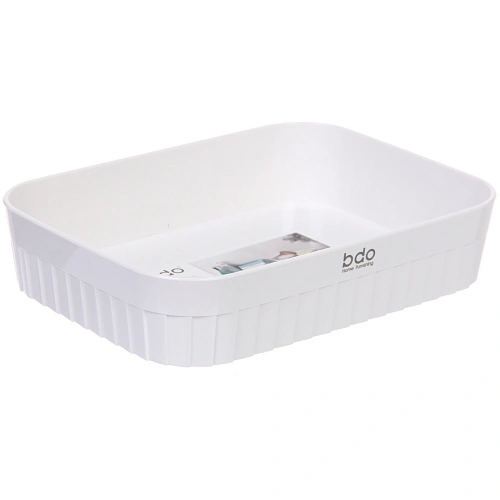 Корзина - органайзер  "БИСКОТТИ", цвет белый, 21.5*16*4.5см