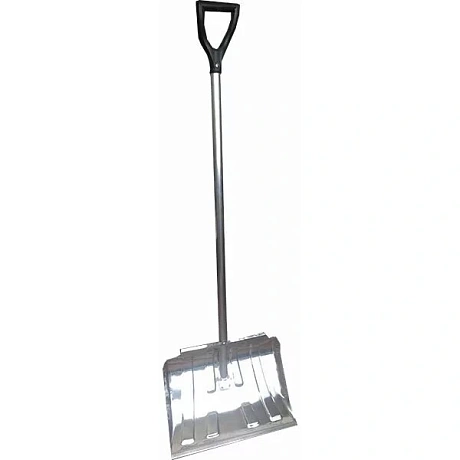 Лопата снеговая оцинкованная 500*430*0,8мм "Американка-3" с ал.черенком и V-ручкой, d=32 