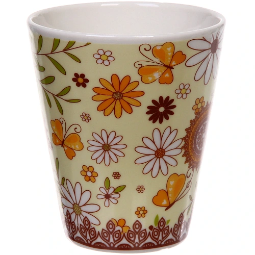 Кружка керамическая 350мл Летние узоры, микс цветов_6