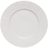 Тарелка керамическая обеденная "Perfetto" 22см фактурный узор, белая