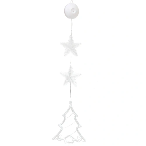 Фигура светодиодная Елочка 1519 см (батарейки 3 ААА), 1 реж, Теплый белый_4