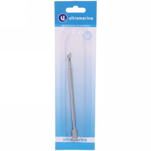 Шабер для удаления кутикулы на блистере "Ultramarine", цвет серебро, 12см