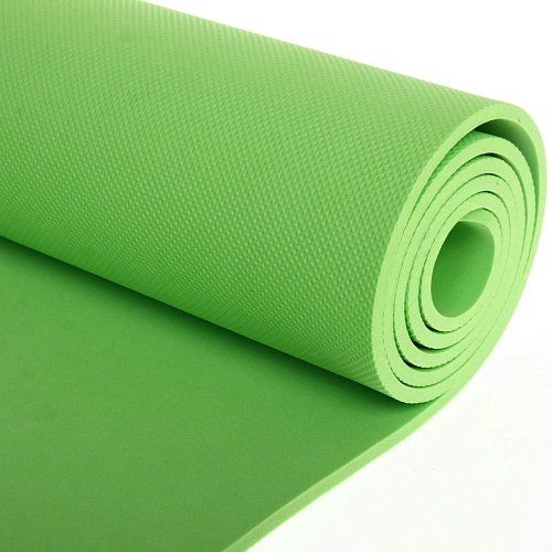 Коврик для йоги 6 мм 173х61 см Умиротворение EVA, зелёный_4