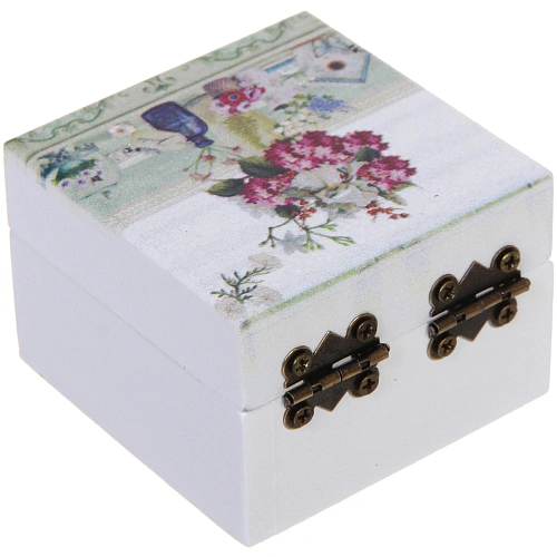 Шкатулка деревянная с зеркалом МАРЦИПАН, ароматная вербена, 656545см (в коробке)_4