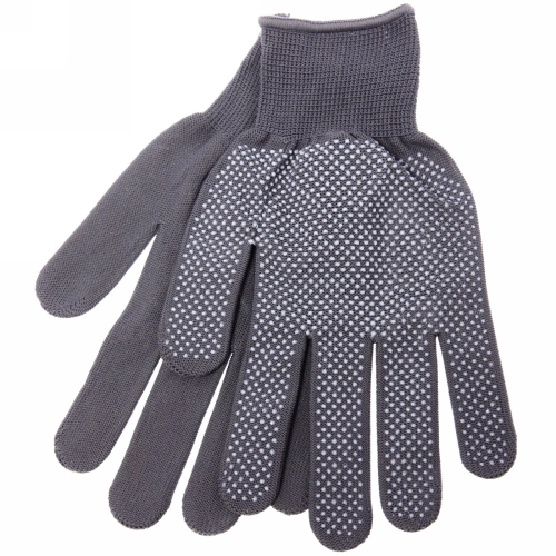 Перчатки нейлоновые "Классика" с ПВХ покрытием серые 8 р-р б/блистера