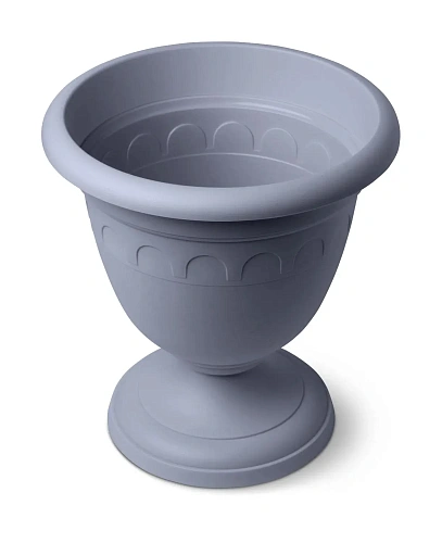 Вазон высокий пластиковый 5,6л d-26см "Колывань" С135СЕР