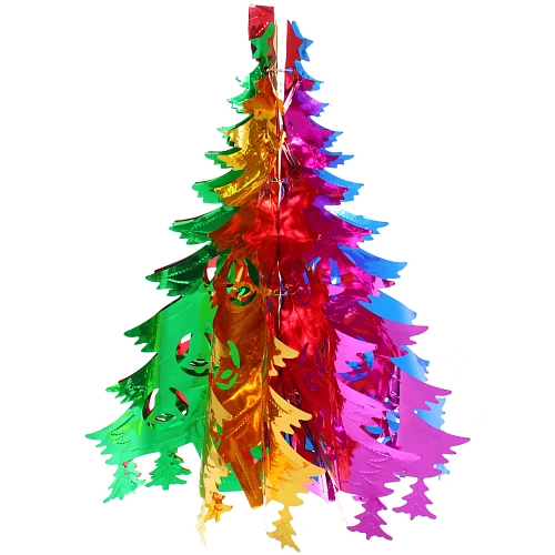 Украшение фольгированное "Волшебная ёлочка" d-40 см, Мультицвет