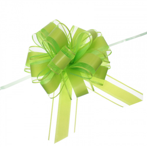Бант для оформления подарка "Чудо" 5 см, d=15 см, Зелёный