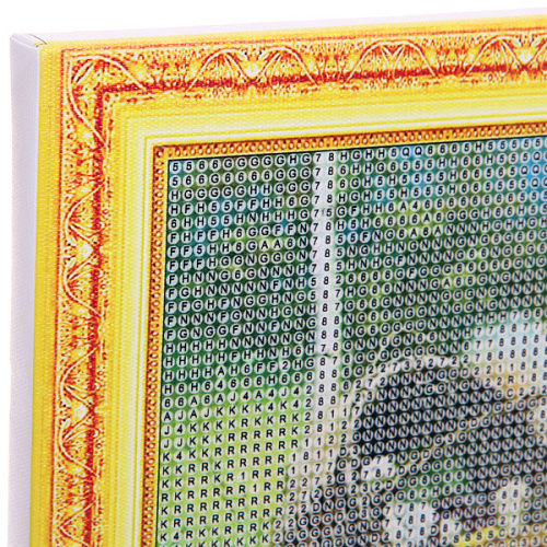 Алмазная мозаика на подрамнике с полным заполнением МИР ЯРКИХ КРАСОК, беличий переполох, 2030 см_7