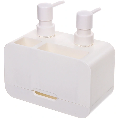 Дозатор для моющих средств 2х350мл 17х19х16 белый 8875_5