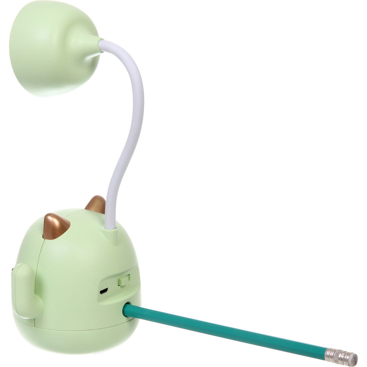 Настольная лампа "Sweet - Котёнок" 9*22.5 см LED, USB 3w 5v, Зеленый