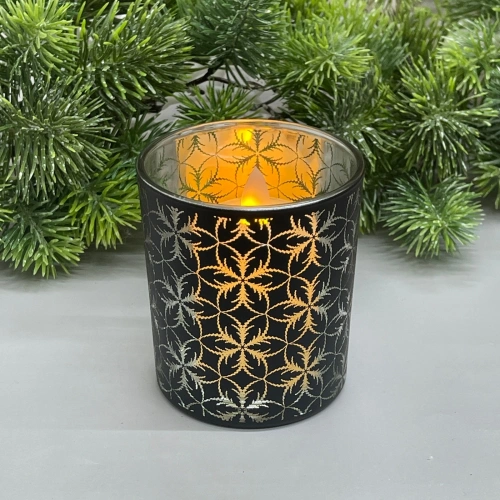 Подсвечник "Фантазия" 8,5*10 см, Черный