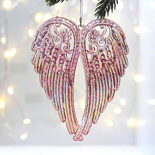 Подвеска "Крылья ангела" 11*15 см, Розовый