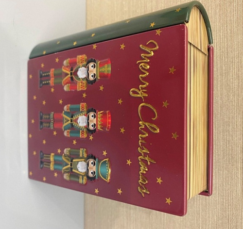 Банка жестяная "Книга" 11,5*10*3,8см Щелкунчик
