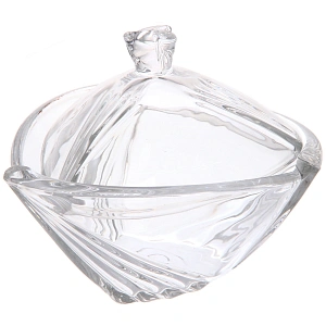 Сахарница стеклянная 400мл "Сладкая мечта" треугольник