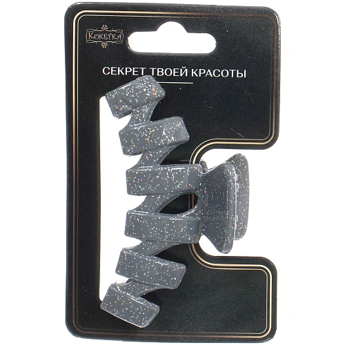 Заколка - краб для волос AKS - MANTANA, микс 6 цветов, зиг - заг, 72,3см _13