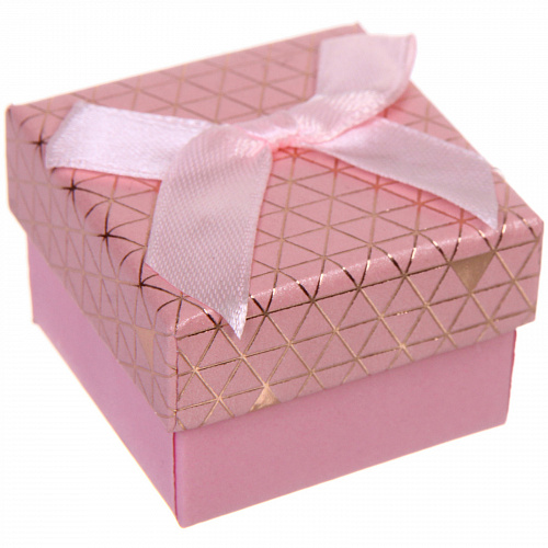 Коробка подарочная "Абстракция" 5*5*3,5 см, Розовый
