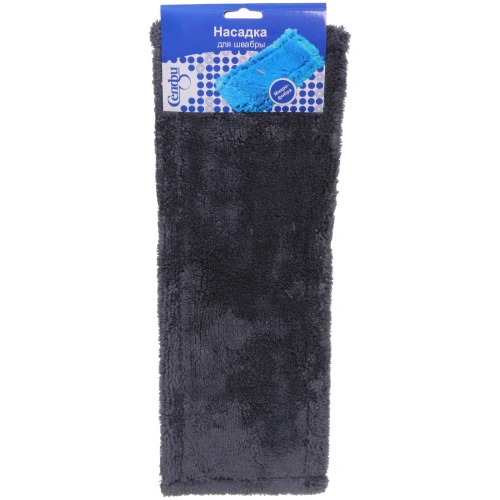 Сменная насадка для швабры Селфи микрофибра 40х11 см 90гр Gray 