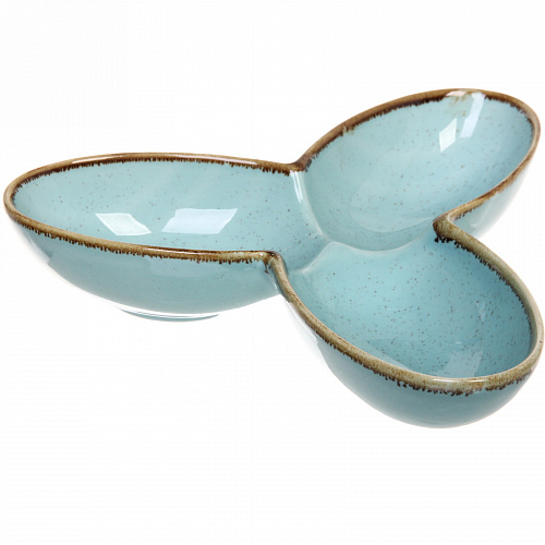 Менажница керамическая "Tiffany Blue" 22,5*4,5см
