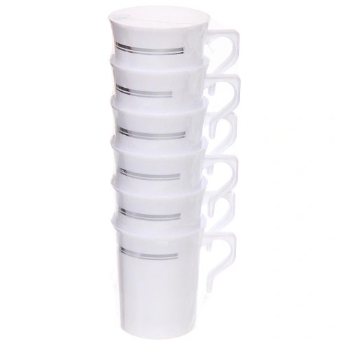 Кружка 220мл "DOLCE VITA" в наборе 6шт, белая