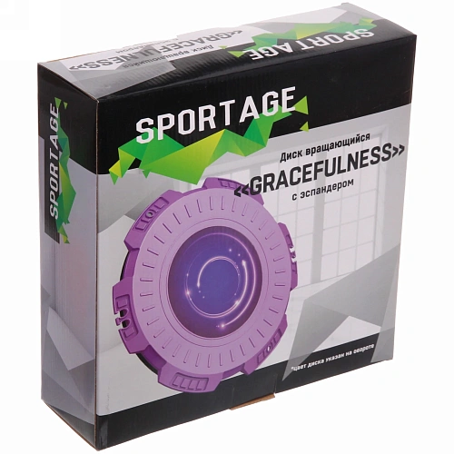 Диск вращающийся Gracefulness d- 30 см с эспандерами (нагрузка 13 кг), зеленый_9