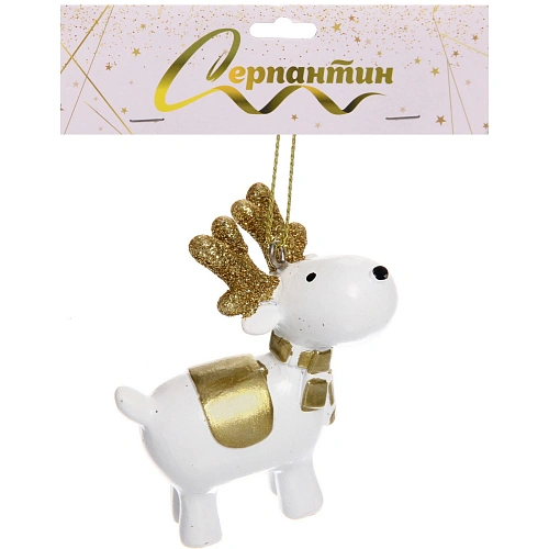 Подвеска Олененок 64 см, Белыйзолото_3