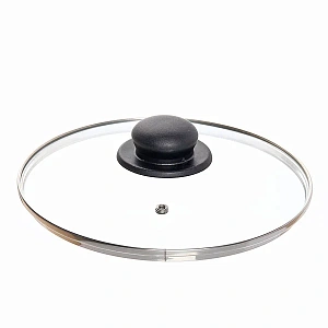 Крышка стеклянная 22см с пароотводом