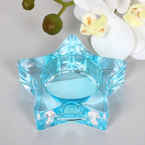 Подсвечник Tea-звезда 7,52,5см цвет голубой_4