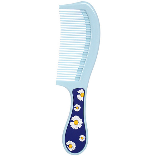 Расческа классическая с ручкой "ЭФЛОДИ", цвет голубой, 20*5см (блистер ЭФЛОДИ)