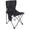 Стул складной в чехле до 100 кг SJ-0030, 39*39*64 см, цвет: чёрный.