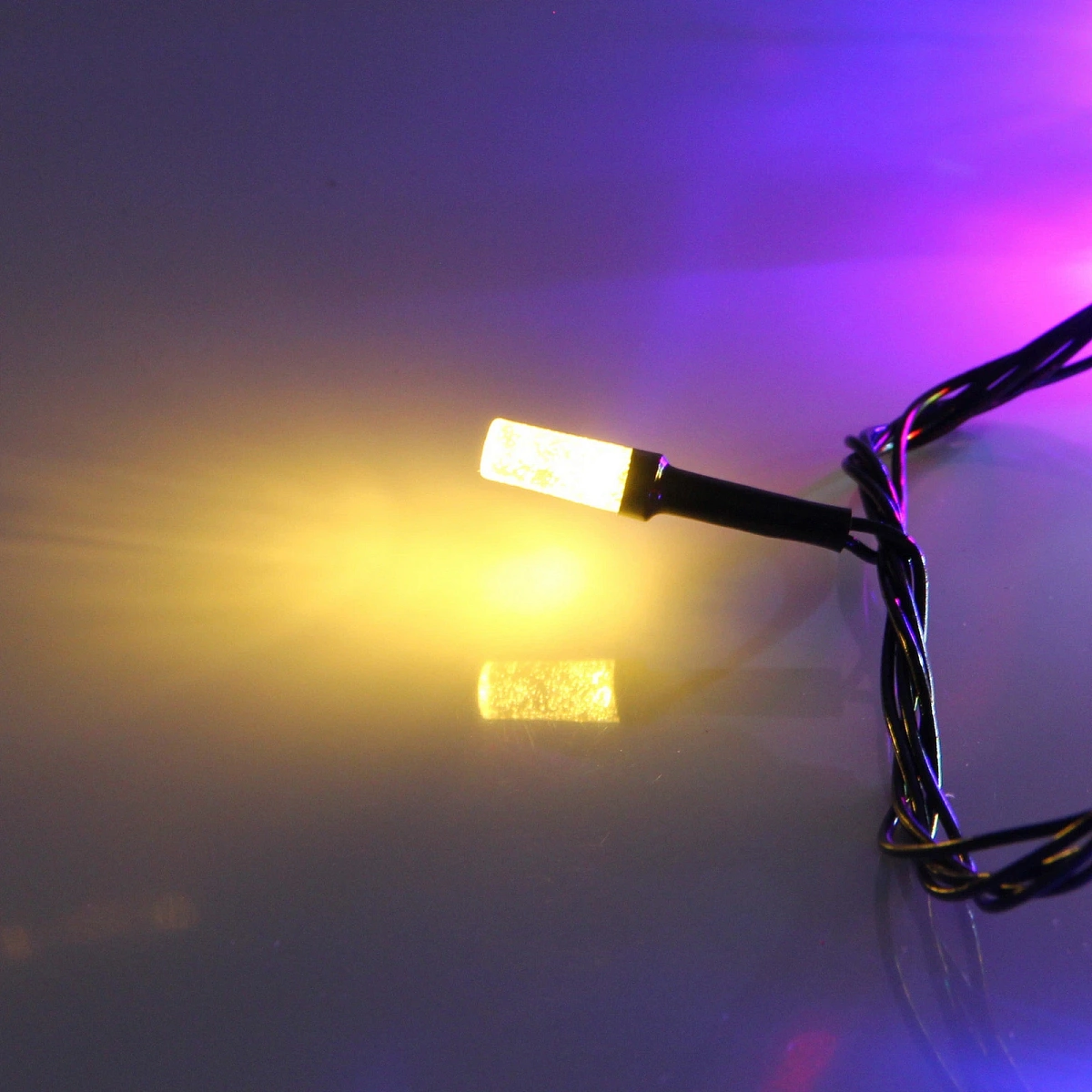 Гирлянда для дома НИТЬ "Хрусталь" 8 м 50 ламп LED, черный пров,IP-40. 8 режимов, Мультицвет (возможность соединения)