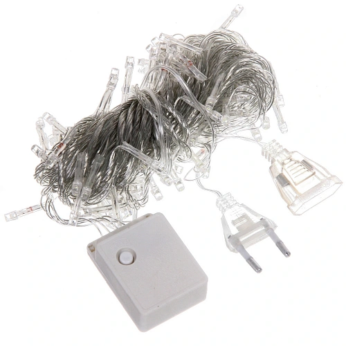 Гирлянда для дома 24м 280 ламп LED прозрачпров,8 реж, IP-20, Розовый (возможность соединения)_26