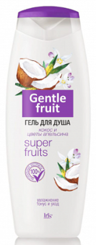 Гель для душа IRIS GENTLE FRUIT "Кокос и цветы апельсина" 400мл