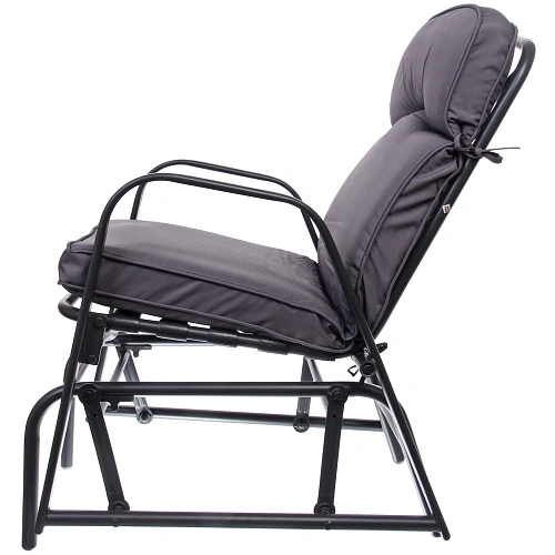 Кресло-маятник Аристократ, 567588 см, цвет чёрный-серый, макс нагрузка 120 кг_4