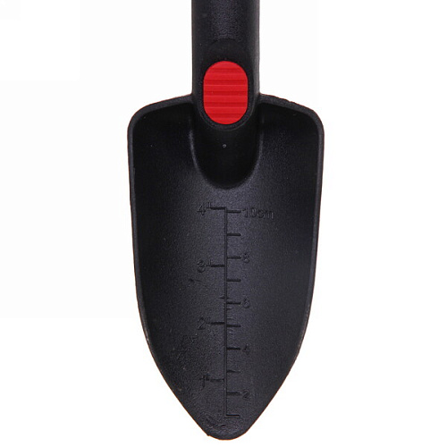 Совок посадочный Шале 27см с мерной шкалой, пластиковая ручка с упором для пальца ДоброСад_8