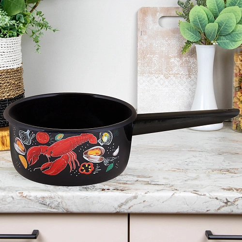 Ковш эмал 1,0л цил безкр Лобстер ТМ Appetite_2