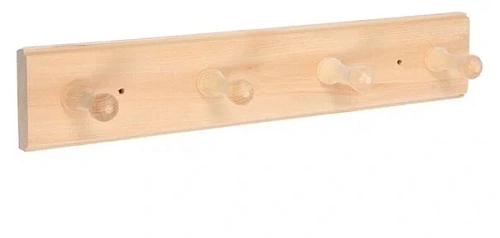 Вешалка 4-х рожковая, липа "Банные штучки" 