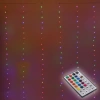 Гирлянда для дома ЗАНАВЕС "Magnificent" ш3* в2,8 м 280 ламп LED, прозрачн.пров, более 8 реж, с пультом Д/У на подвесах, IP-20, RG/RB (USB)