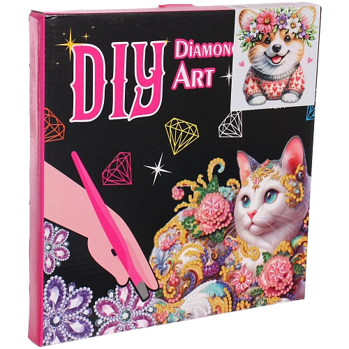 Набор для творчества на акриловой подставке DIAMOND, корги, 21245см, (коробка)_6