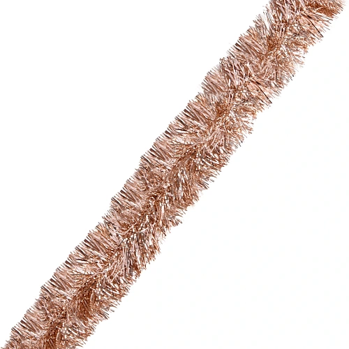 Мишура "Волшебные искры" 2 м 9 см, Розовое золото