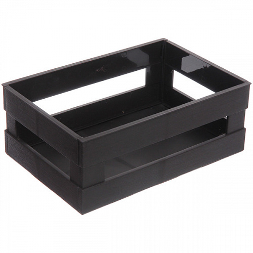 Ящик - органайзер универсальный для хранения складной "ДЭСПО", цвет черный, 30*20*11.5см