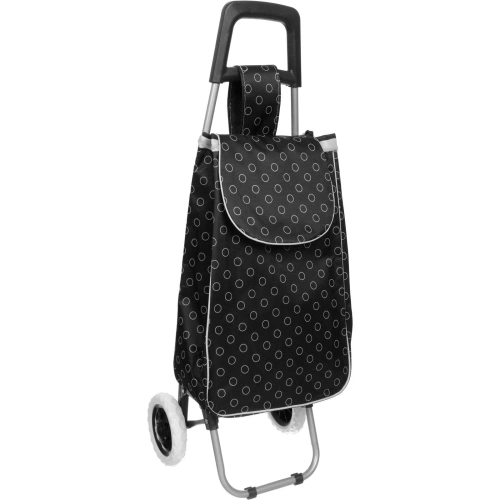 Тележка хозяйственная с сумкой (92*33*27см, колеса 16см,грузоподъемность до 30 кг.) черная DC308AG1