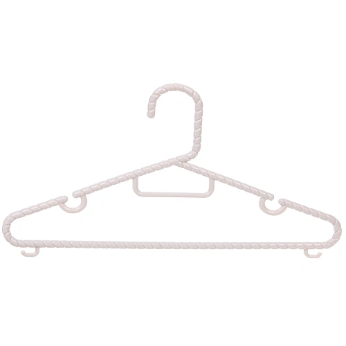 Плечики для одежды 2шт ЭКЛАТТИ, цвет бежево-серый, 3417см (Лейбл Селфи)_4