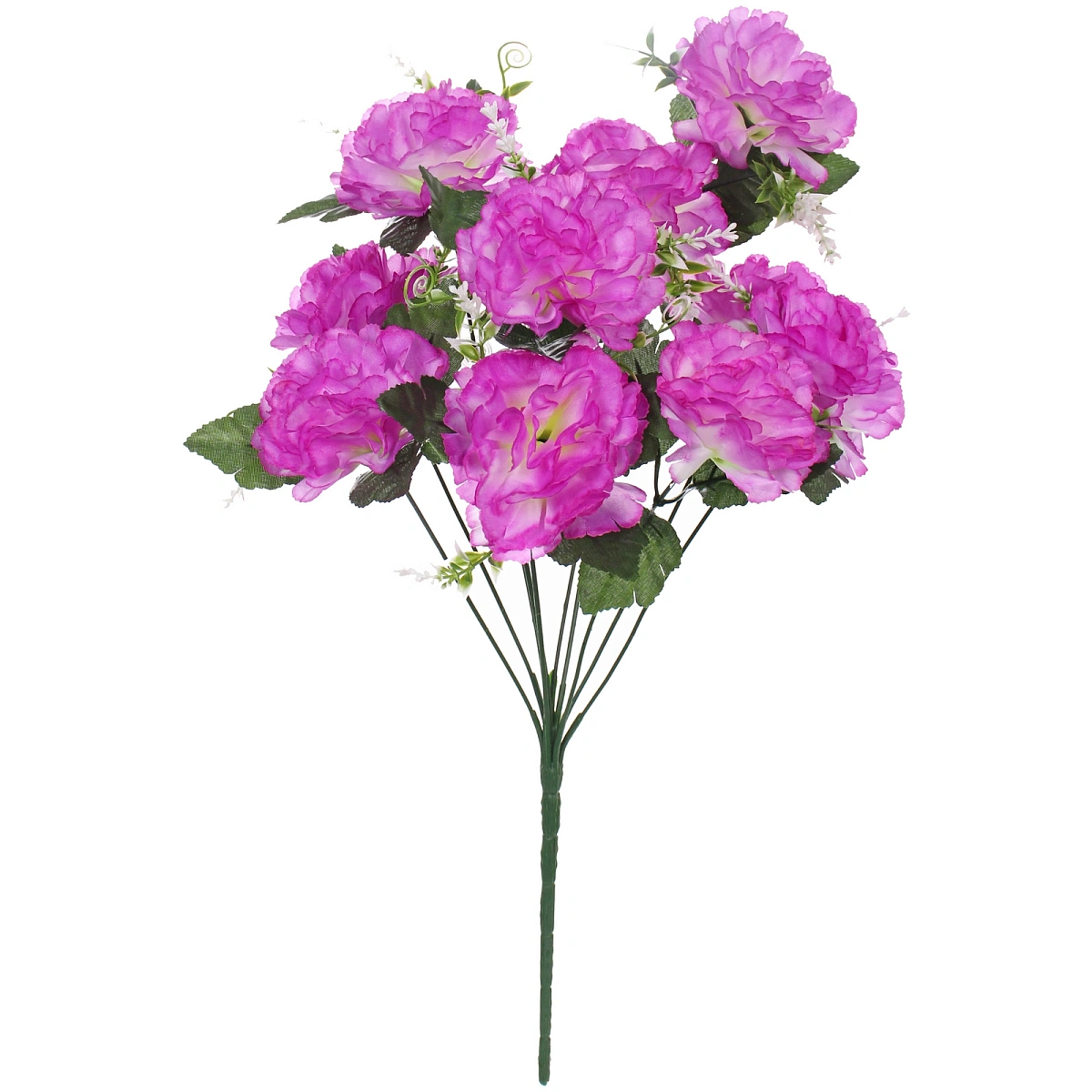Искусственные цветы "Цветочная мелодия" Гвоздики 50см 10 цветков сиреневые